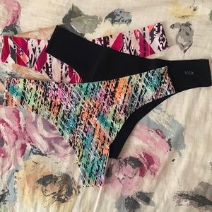VS X Sport No-Show Thong Set
